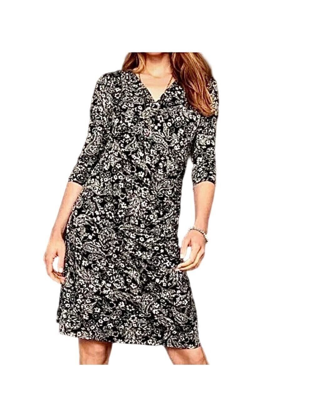 GARNET HILL 3/4 Sleeve Dress